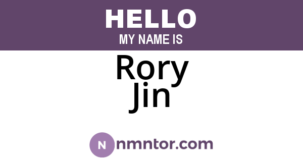 Rory Jin