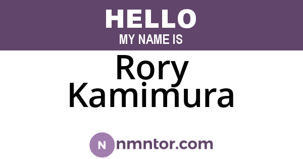 Rory Kamimura