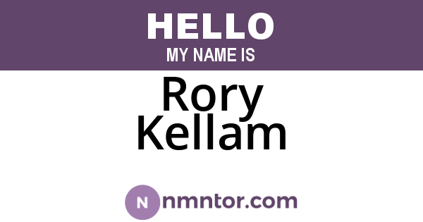 Rory Kellam