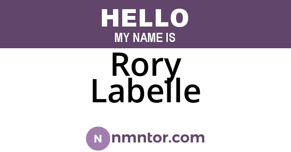 Rory Labelle
