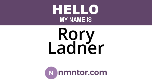 Rory Ladner
