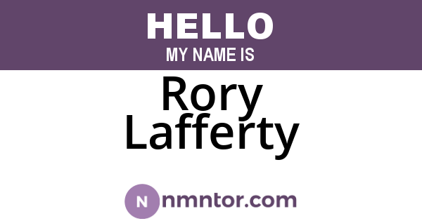Rory Lafferty