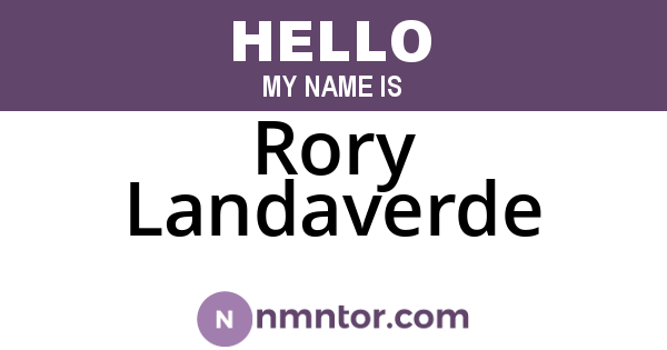 Rory Landaverde