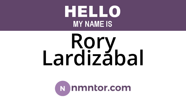 Rory Lardizabal