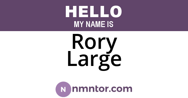 Rory Large