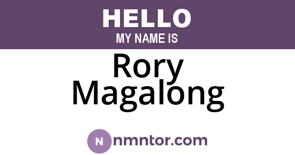 Rory Magalong