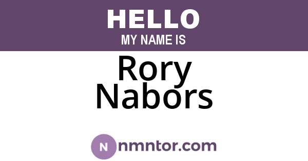 Rory Nabors