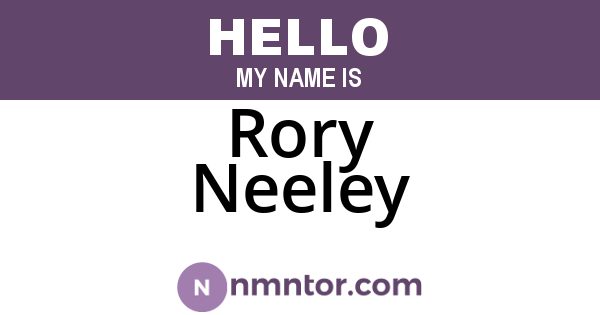Rory Neeley