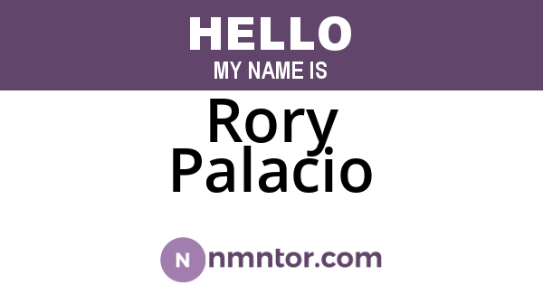Rory Palacio