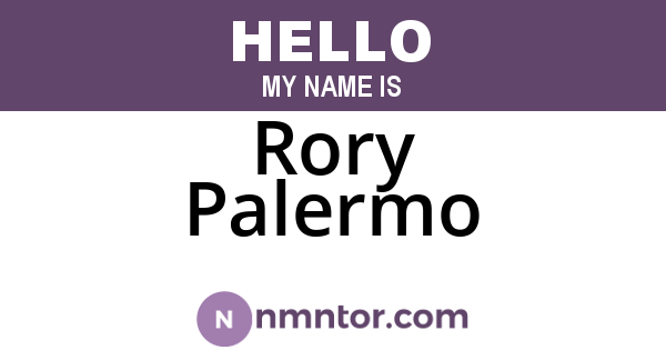 Rory Palermo