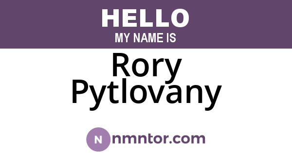 Rory Pytlovany