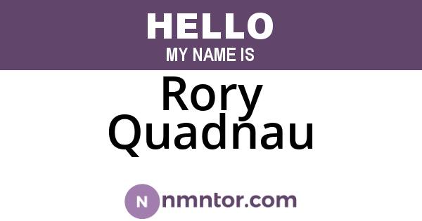 Rory Quadnau