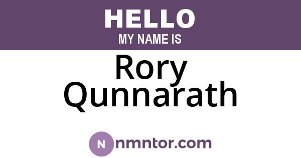 Rory Qunnarath