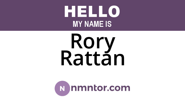 Rory Rattan