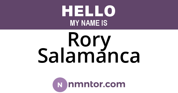 Rory Salamanca