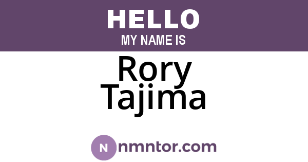 Rory Tajima