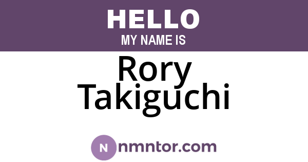 Rory Takiguchi