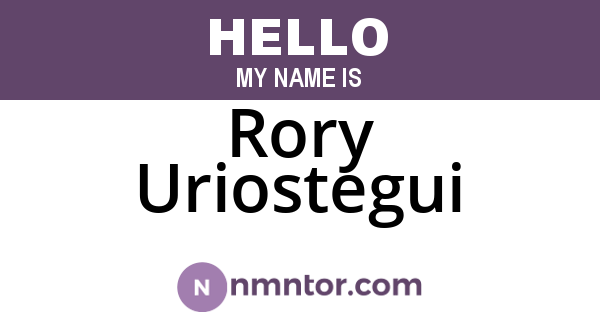 Rory Uriostegui