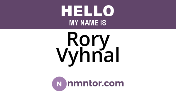 Rory Vyhnal