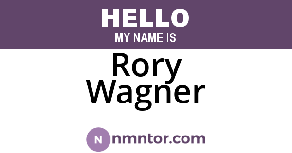Rory Wagner