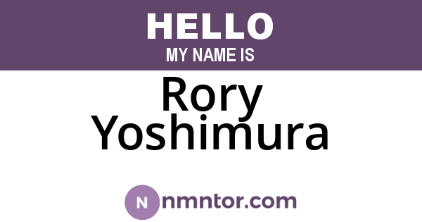 Rory Yoshimura