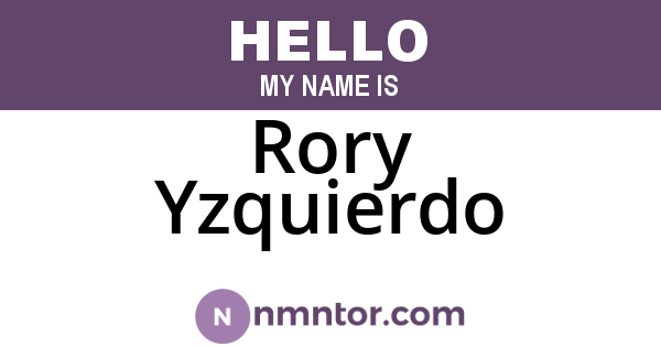 Rory Yzquierdo