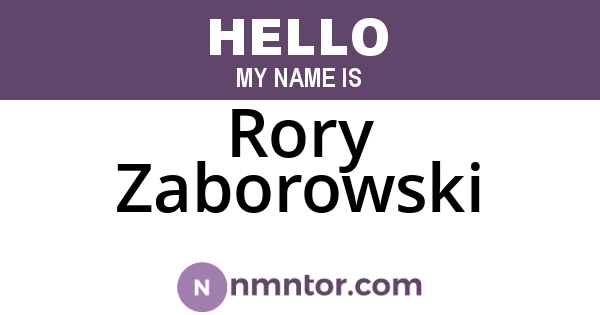 Rory Zaborowski