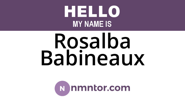 Rosalba Babineaux