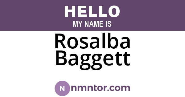 Rosalba Baggett