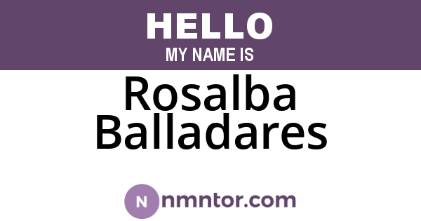 Rosalba Balladares