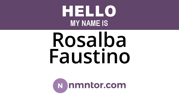 Rosalba Faustino