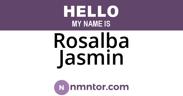 Rosalba Jasmin