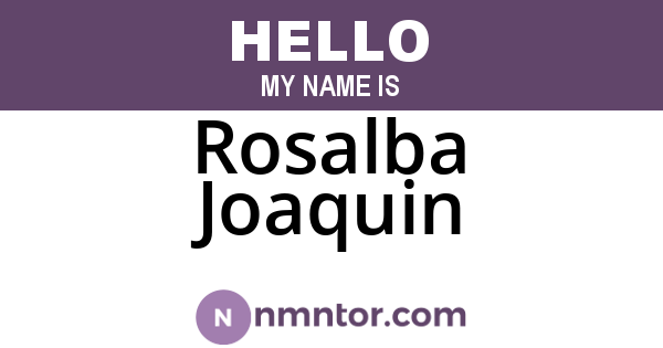 Rosalba Joaquin