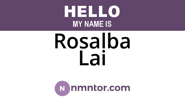 Rosalba Lai