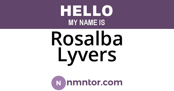 Rosalba Lyvers