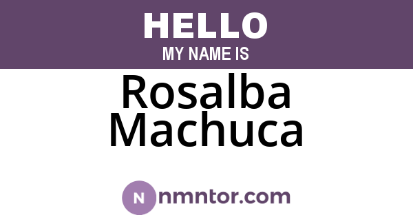 Rosalba Machuca