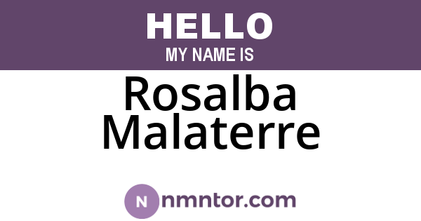 Rosalba Malaterre
