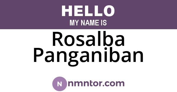 Rosalba Panganiban