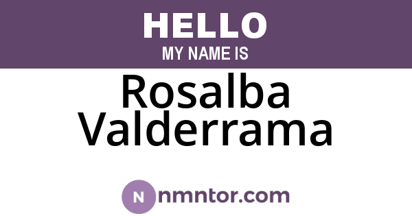 Rosalba Valderrama