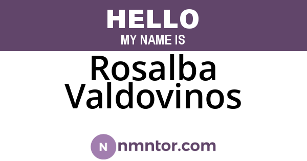 Rosalba Valdovinos