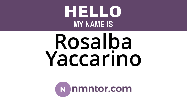 Rosalba Yaccarino