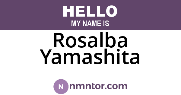 Rosalba Yamashita