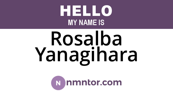 Rosalba Yanagihara