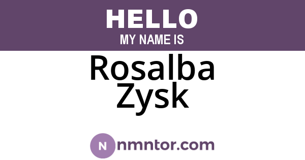 Rosalba Zysk
