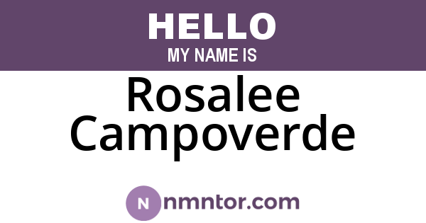 Rosalee Campoverde