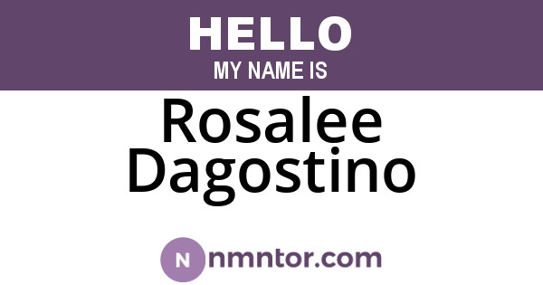 Rosalee Dagostino