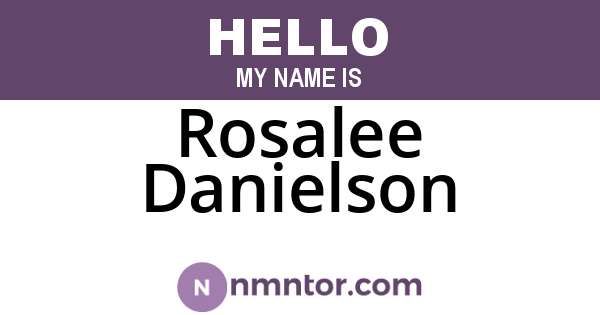 Rosalee Danielson