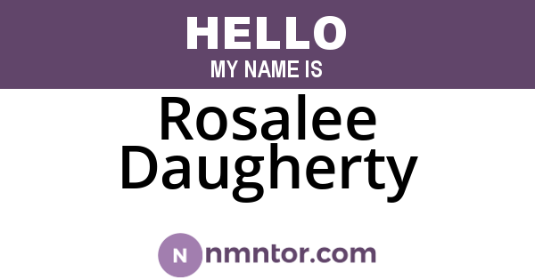 Rosalee Daugherty