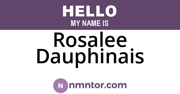 Rosalee Dauphinais
