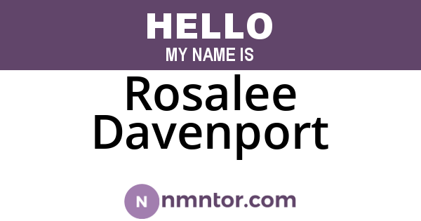 Rosalee Davenport